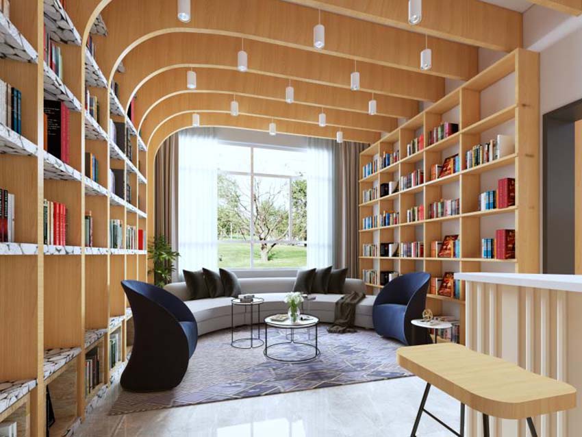 图书馆书柜-图书馆桌椅